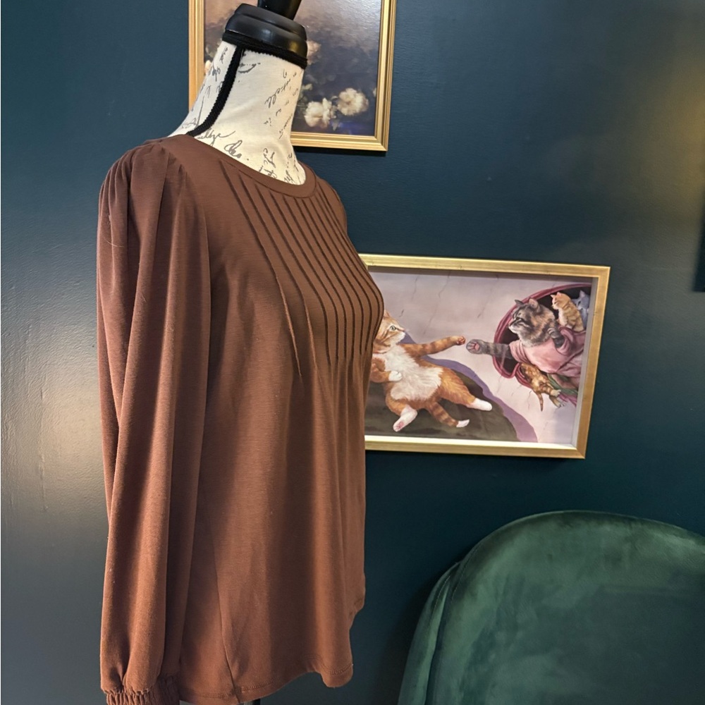 Chic Brown Women's Blouse